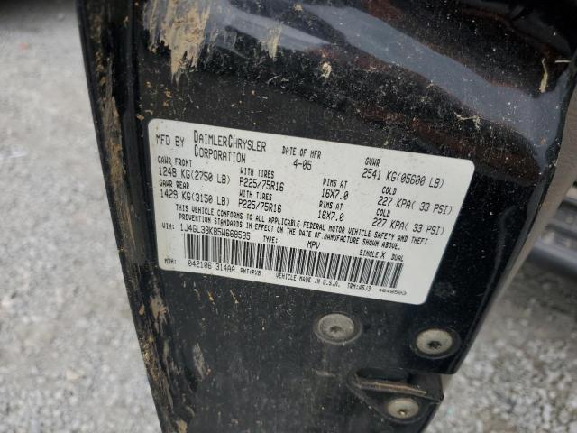 1J4GL38K85W669595 - 2005 JEEP LIBERTY RENEGADE 黑色 照片 12