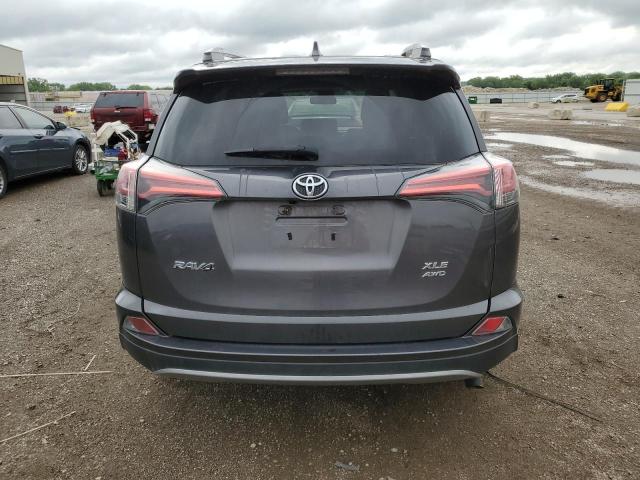 2T3RFREVXHW547802 - 2017 TOYOTA RAV4 XLE GRAY photo 6