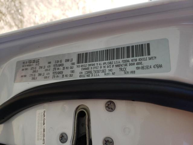 1C6RR6LT5KS671863 - 2019 RAM 1500 CLASS SLT 白色 照片 12