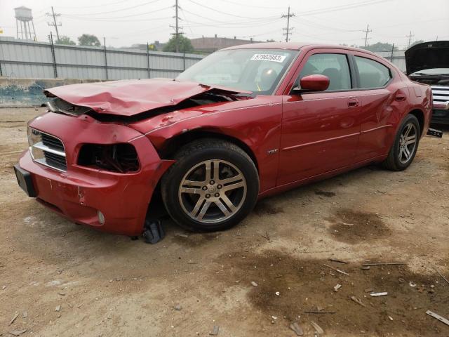 2B3KA53H76H255027 - 2006 DODGE CHARGER R/T RED photo 1