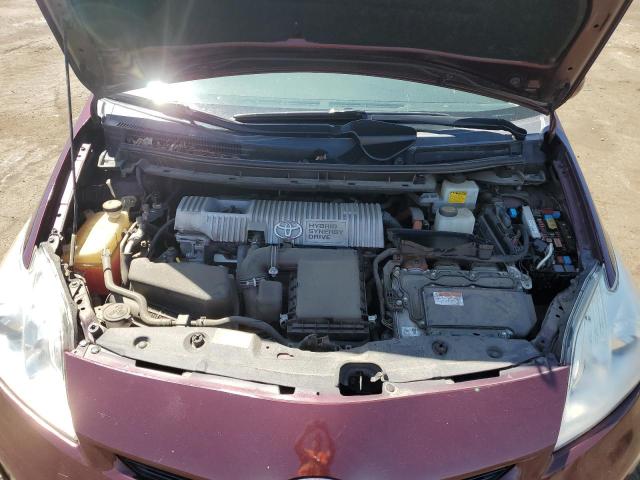 JTDKN3DU6D5593977 - 2013 TOYOTA PRIUS BURGUNDY photo 11