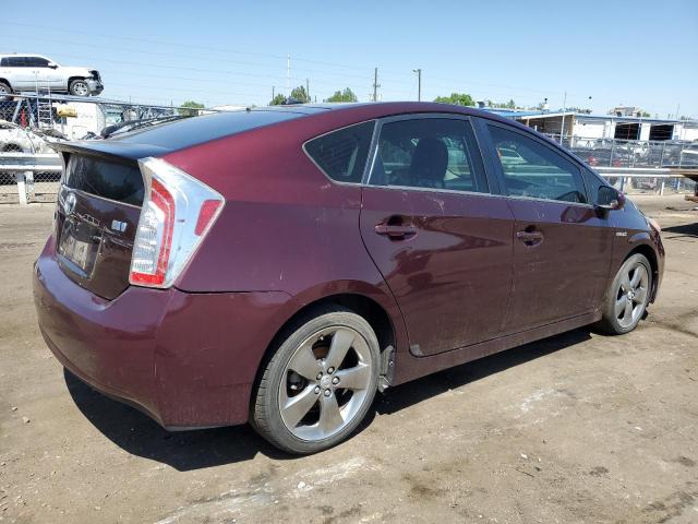 JTDKN3DU6D5593977 - 2013 TOYOTA PRIUS BURGUNDY photo 3