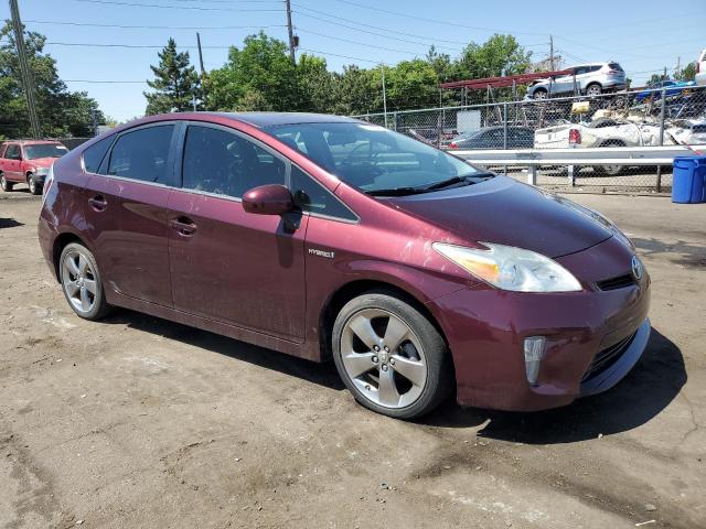 JTDKN3DU6D5593977 - 2013 TOYOTA PRIUS BURGUNDY photo 4