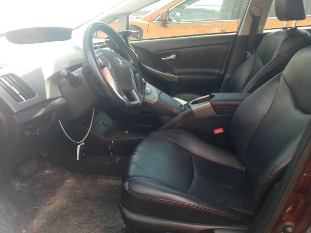 JTDKN3DU6D5593977 - 2013 TOYOTA PRIUS BURGUNDY photo 7