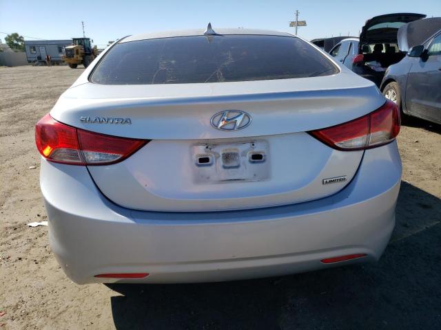 5NPDH4AE5CH087297 - 2012 HYUNDAI ELANTRA GLS SILVER photo 6