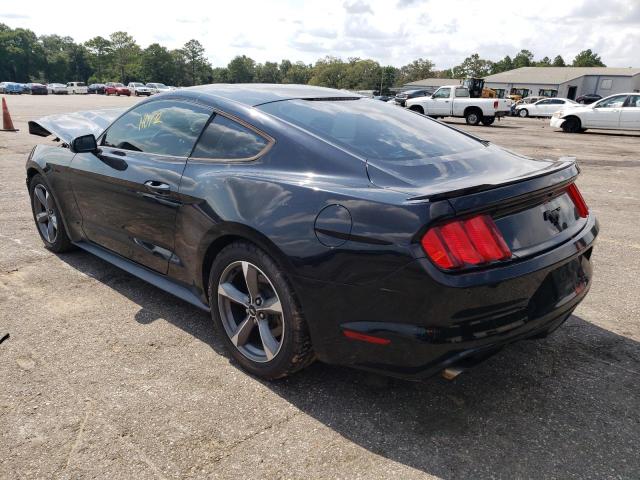 1FA6P8AM8G5240891 - 2016 FORD MUSTANG BLACK photo 2