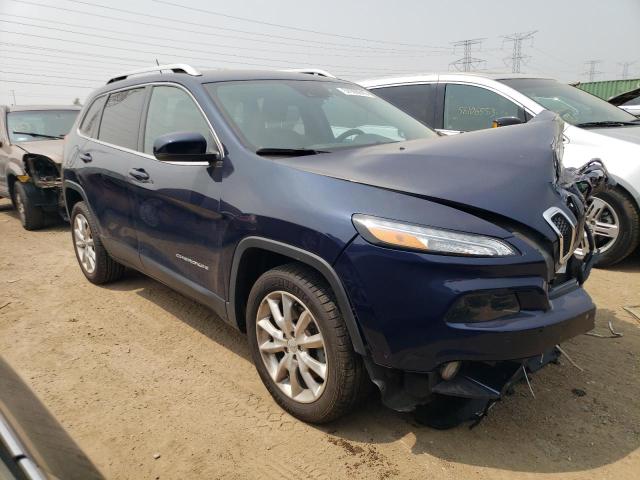 1C4PJLDS6EW173485 - 2014 JEEP CHEROKEE LIMITED BLUE photo 4