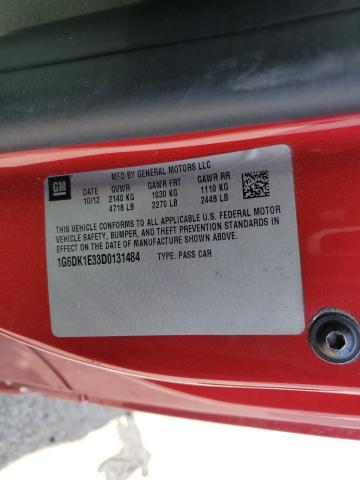 1G6DK1E33D0131484 - 2013 CADILLAC CTS PERFORMANCE COLLECTION Rot Foto 13