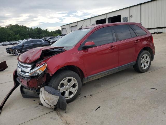 2FMDK3JC0EBA29117 - 2014 FORD EDGE SEL RED photo 1