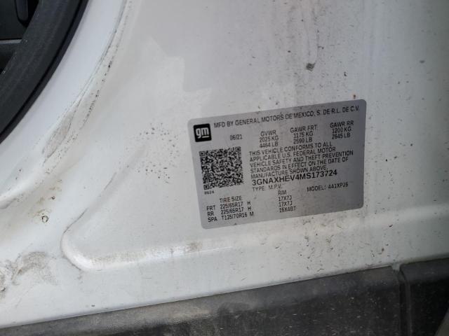 3GNAXHEV4MS173724 - 2021 CHEVROLET EQUINOX LS 白色 照片 13