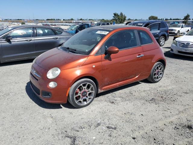 3C3CFFBRXCT100631 - 2012 FIAT 500 SPORT ORANGE photo 1