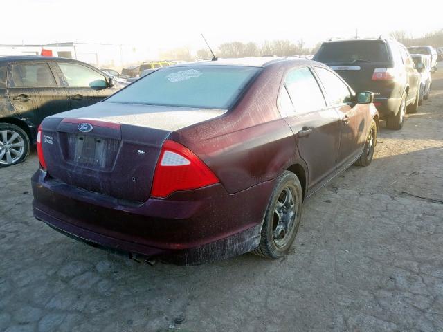 3FAHP0HA4BR201257 - 2011 FORD FUSION SE  photo 4