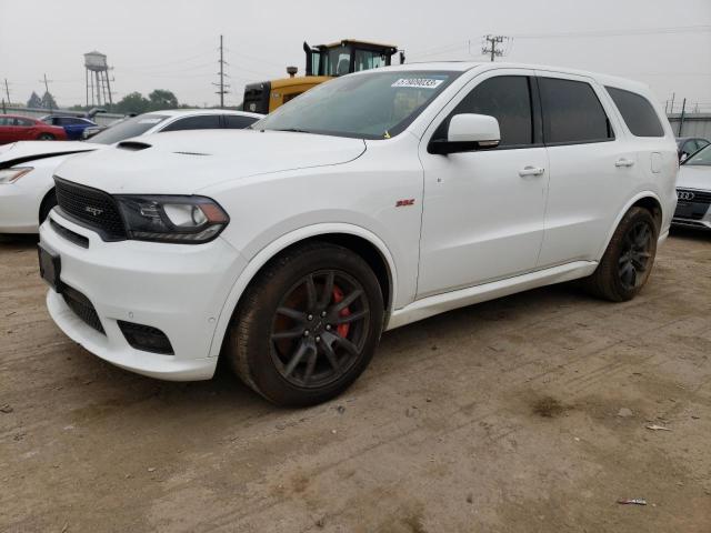 1C4SDJGJ8JC228538 - 2018 DODGE DURANGO SRT WHITE photo 1