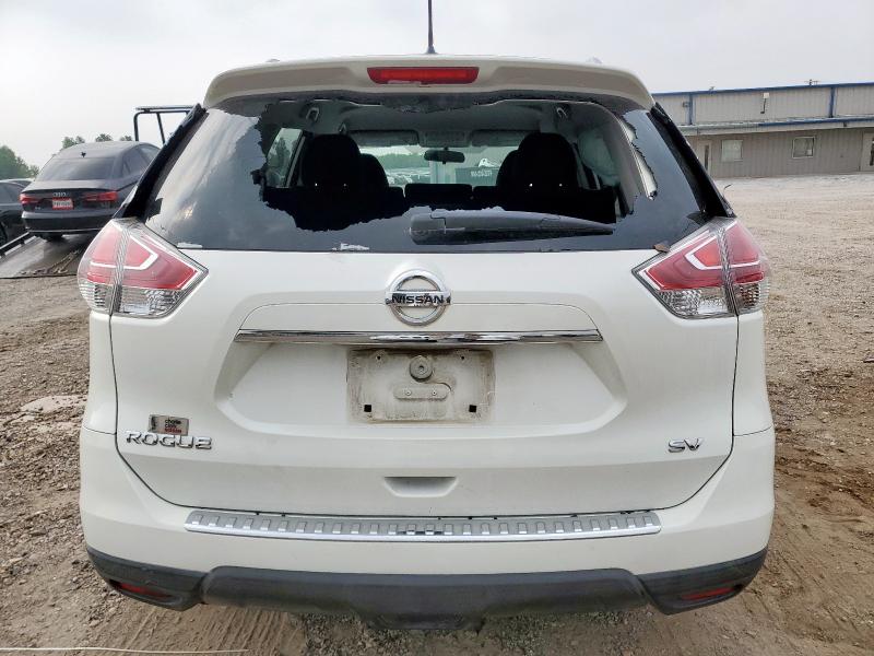5N1AT2MT9GC829908 - 2016 NISSAN ROGUE S WHITE photo 6