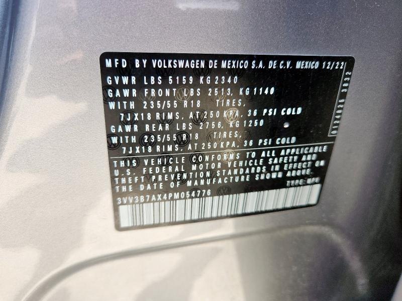 3VV3B7AX4PM054776 - 2023 VOLKSWAGEN TIGUAN SE Silber Foto 13