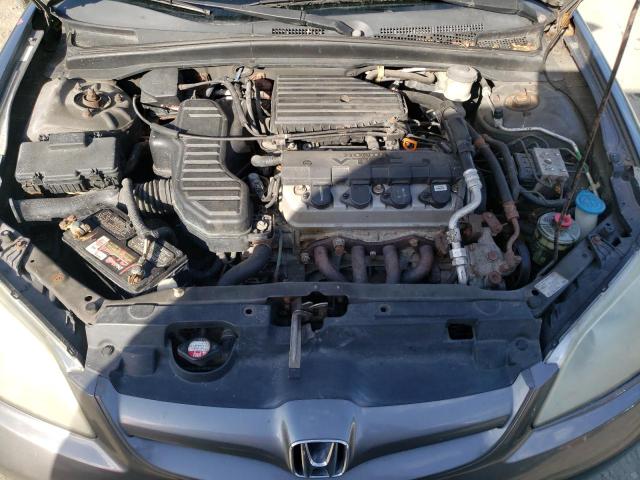 2HGES26704H511789 - 2004 HONDA CIVIC EX GRAY photo 11