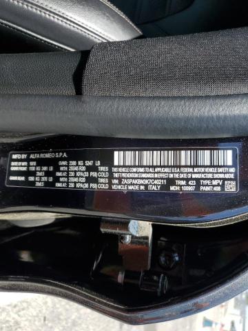 ZASPAKBN3K7C40211 - 2019 ALFA ROMEO STELVIO TI BLACK photo 13