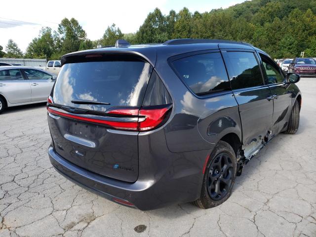 2C4RC1S78MR567602 - 2021 CHRYSLER PACIFICA HYBRID LIMITED GRAY photo 4