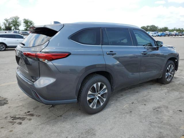 5TDGZRAH3LS009919 - 2020 TOYOTA HIGHLANDER XLE Gris foto 3
