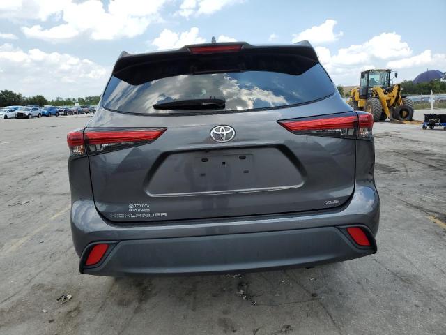 5TDGZRAH3LS009919 - 2020 TOYOTA HIGHLANDER XLE Gris foto 6