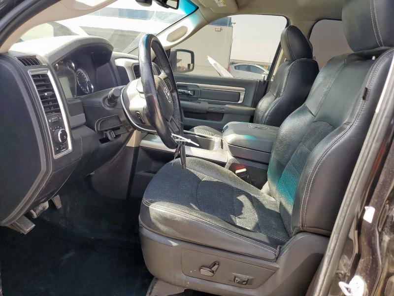 1C6RR6LT4JS255141 - 2018 RAM 1500 SLT أسود صورة 7