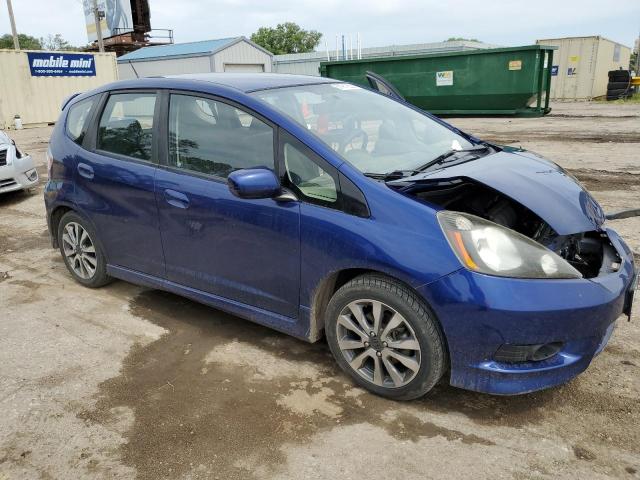 JHMGE8H59CC041291 - 2012 HONDA FIT SPORT BLUE photo 4