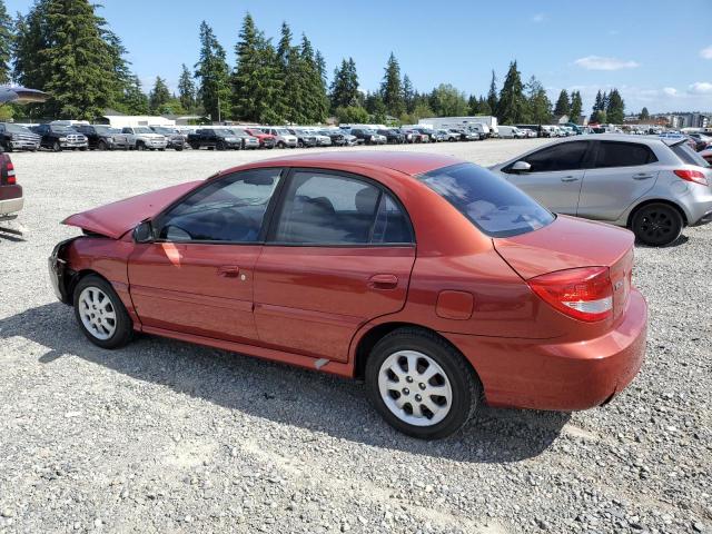 KNADC125X46352557 - 2004 KIA RIO RED photo 2