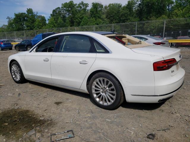 WAU3GAFD1FN023983 - 2015 AUDI A8 L QUATTRO WHITE photo 2