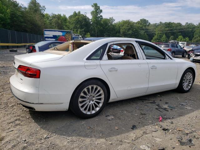 WAU3GAFD1FN023983 - 2015 AUDI A8 L QUATTRO WHITE photo 3