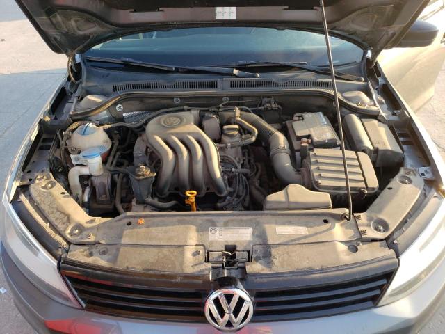 3VW2K7AJ0CM384704 - 2012 VOLKSWAGEN JETTA BASE 灰色 照片 11