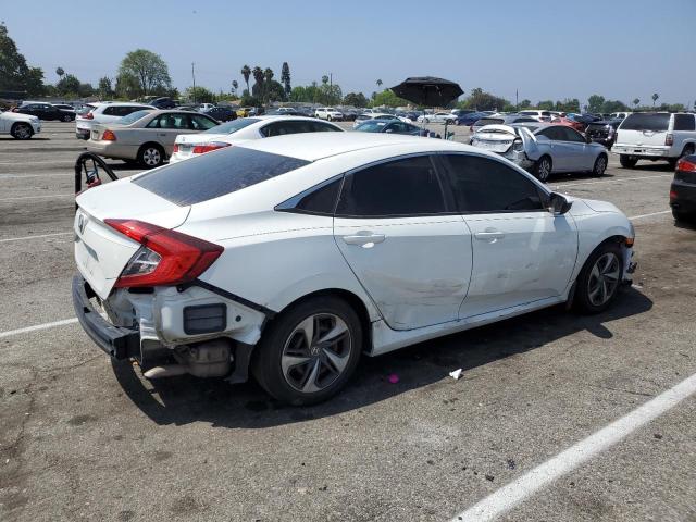 19XFC2F64KE030394 - 2019 HONDA CIVIC LX WHITE photo 3