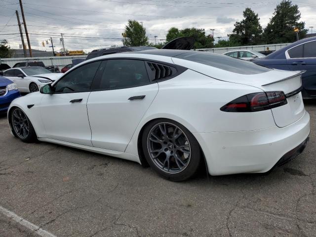 5YJSA1E58NF478661 - 2022 TESLA MODEL S Biały zdjęcie 2