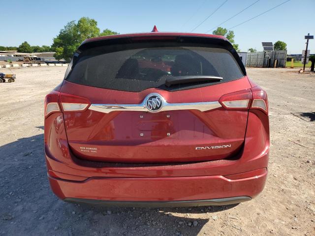 LRBFXBSAXKD128957 - 2019 BUICK ENVISION PREFERRED RED photo 6