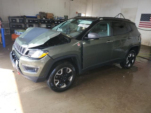 3C4NJDDB5JT187598 - 2018 JEEP COMPASS TRAILHAWK GREEN photo 1