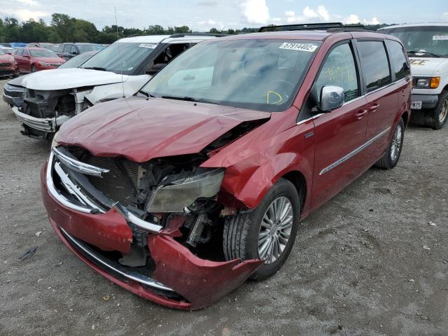 2C4RC1CG6DR664229 - 2013 CHRYSLER TOWN & COU TOURING L BURGUNDY photo 2