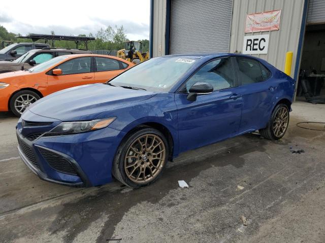 4T1T11BK7PU097856 - 2023 TOYOTA CAMRY SE NIGHT SHADE BLUE photo 1