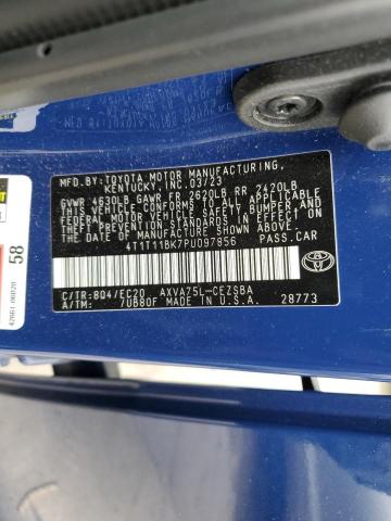 4T1T11BK7PU097856 - 2023 TOYOTA CAMRY SE NIGHT SHADE BLUE photo 13