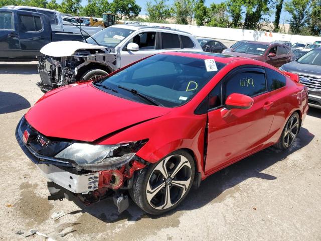 2HGFG4A51FH700039 - 2015 HONDA CIVIC SI RED photo 1