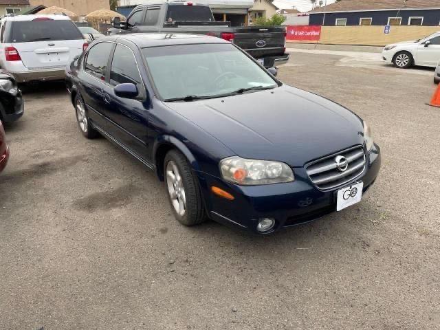 JN1DA31DX2T411847 - 2002 NISSAN MAXIMA GLE BLUE photo 1