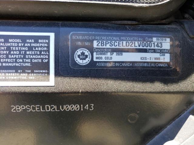 2BPSCELD2LV000143 - 2020 CAN-AM ATV BLACK photo 10