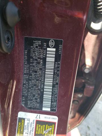 4T1BK1EBXDU056377 - 2013 TOYOTA AVALON BASE Bordo foto 12