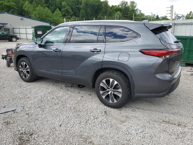 5TDHZRBH6LS004698 - 2020 TOYOTA HIGHLANDER XLE GRAY photo 2