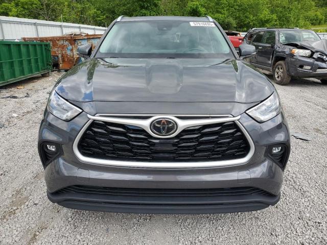 5TDHZRBH6LS004698 - 2020 TOYOTA HIGHLANDER XLE GRAY photo 5