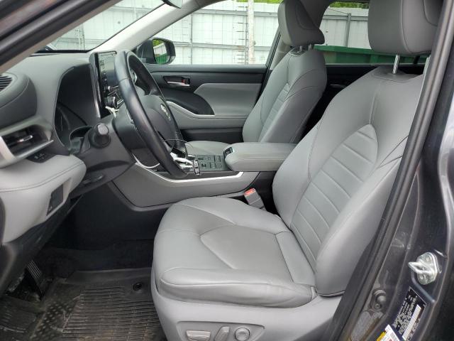 5TDHZRBH6LS004698 - 2020 TOYOTA HIGHLANDER XLE GRAY photo 7