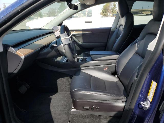 7SAYGDEE7NF559003 - 2022 TESLA MODEL Y BLUE photo 7