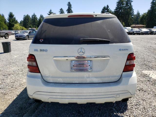 4JGBB8GB7BA732692 - 2011 MERCEDES-BENZ ML 350 4MATIC WHITE photo 6