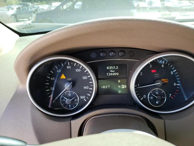 4JGBB8GB7BA732692 - 2011 MERCEDES-BENZ ML 350 4MATIC WHITE photo 9