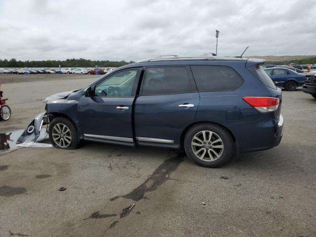 5N1AR2MM3FC685617 - 2015 NISSAN PATHFINDER S BLUE photo 2