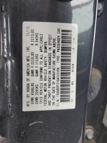 19UUB2F51GA003098 - 2016 ACURA TLX TECH CHARCOAL photo 12