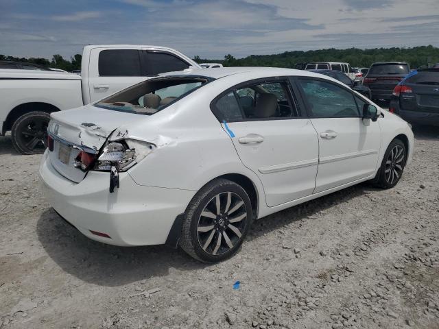19XFB2F90EE085071 - 2014 HONDA CIVIC EXL WHITE photo 3
